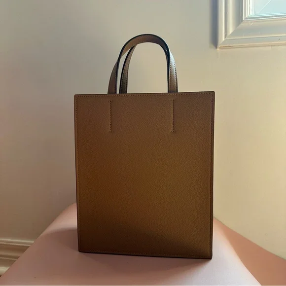 Uniqlo Bags Uniqlo Brown Faux Leather Tote Bag Poshmark